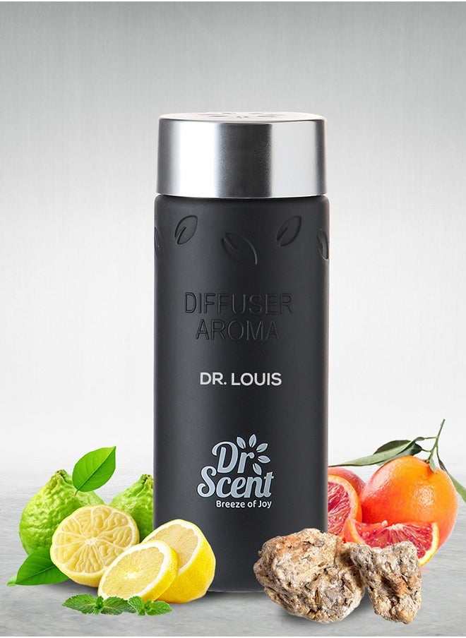 Dr Scent - Premium Diffuser Aroma Oil Dr. Louis by Dr Scent Breeze of Joy | Made in the UK | Ideal for Office, Hotels, Homes, Spa | Notes of Bergamot, Citrus, Sicilian Orange, Grapefruit & Ambergris (170ml) - Image 1