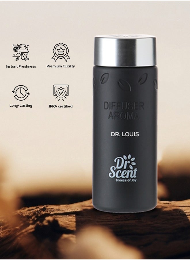 Dr Scent - Premium Diffuser Aroma Oil Dr. Louis by Dr Scent Breeze of Joy | Made in the UK | Ideal for Office, Hotels, Homes, Spa | Notes of Bergamot, Citrus, Sicilian Orange, Grapefruit & Ambergris (170ml) - Image 1