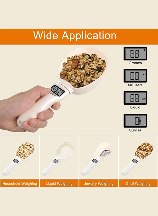 Sweet Life Digital Measuring Spoon, Weighing Food Measuring Scoop Scale, LCD Electronic Food Scale for Kitchen Gadgets, Baking Cooking Coffee, Pet Dog Cat Food, High Precision Grams Measuring Cup Fall Gifts - Image 4