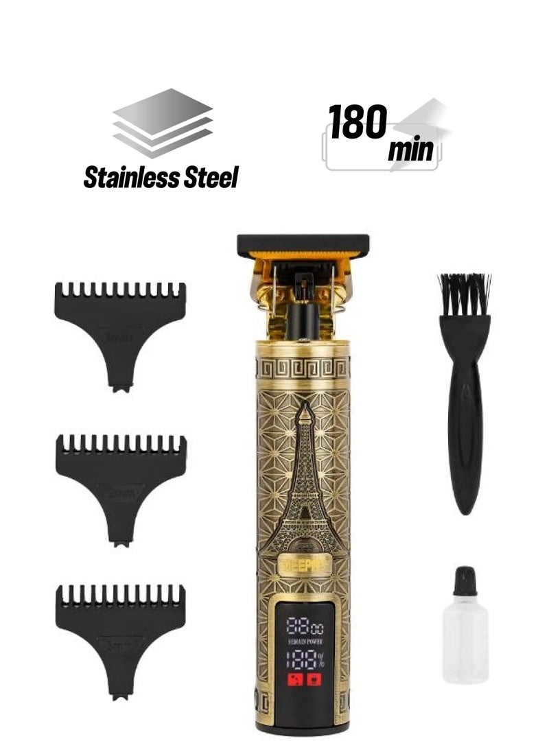 GEEPAS Geepas Professional Digital Hair Clipper with High Capacity Li-ion Battery and Fast Charging/High Performance T-Blade for Efficient Operation/LCD Display  - Image 1