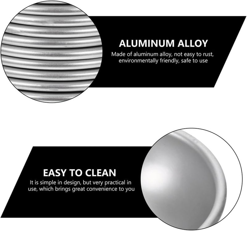 COHEALI 10Pcs Aluminum Alloy Bath Bomb Molds DIY Crafting Spherical Bath Salt Making Mold Medium 5.8X2.8Cm for Home Soap Making and - Image 5