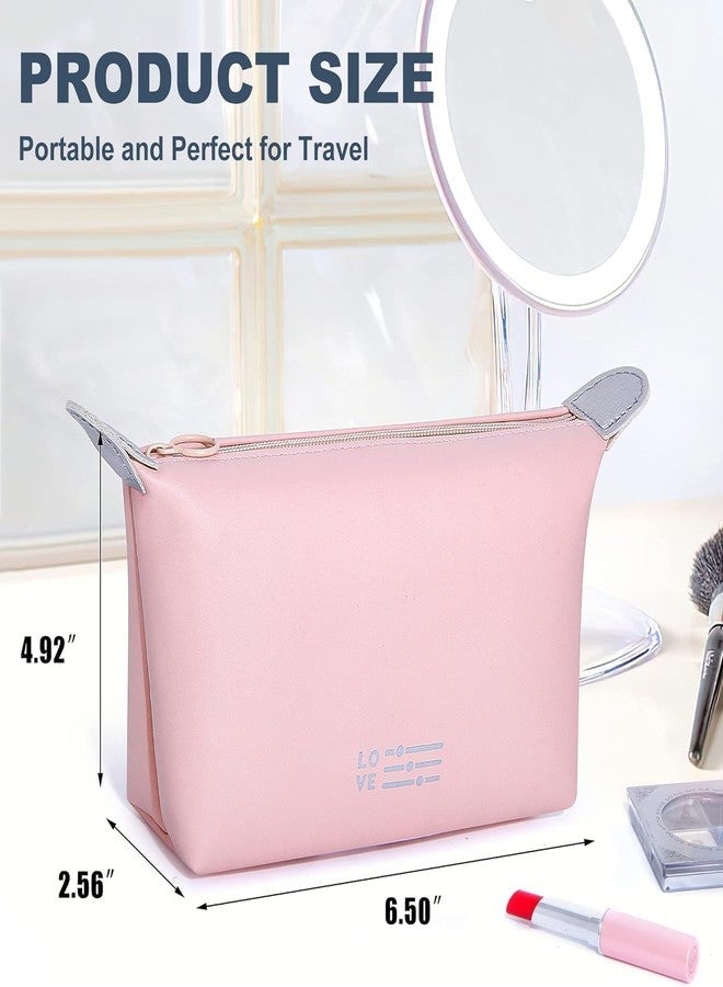 EBOFAB Toiletry Bag Women's Wash Bag Cosmetic Bag Travel PU Leather Makeup Bag Waterproof Makeup Bag Portable Wash Bag for Men Women - Image 5