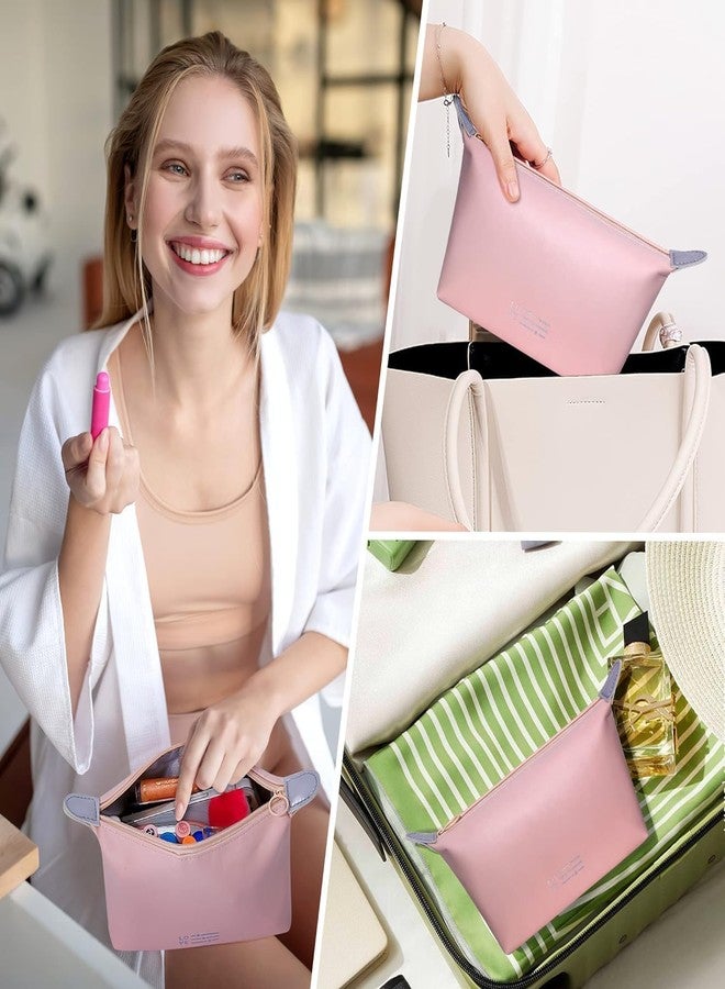 EBOFAB Toiletry Bag Women's Wash Bag Cosmetic Bag Travel PU Leather Makeup Bag Waterproof Makeup Bag Portable Wash Bag for Men Women - Image 4
