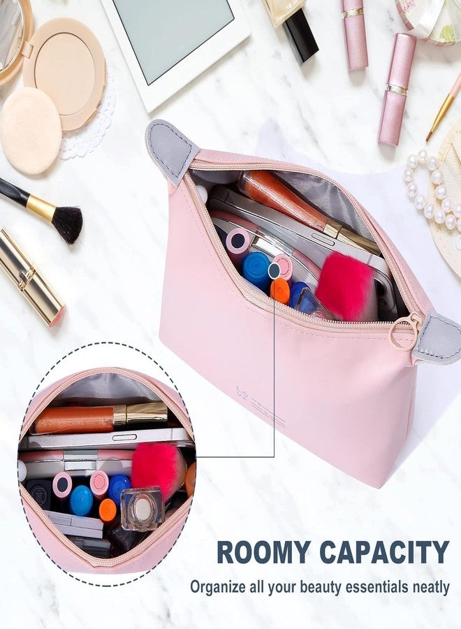 EBOFAB Toiletry Bag Women's Wash Bag Cosmetic Bag Travel PU Leather Makeup Bag Waterproof Makeup Bag Portable Wash Bag for Men Women - Image 2