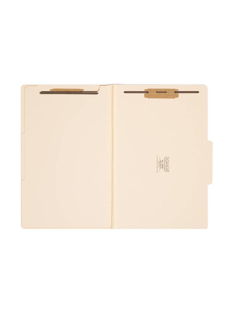 Smead Smead Classification File Folder, 2 Dividers, 2" Expansion, 2/5-Cut Tab, Legal Size, Manila, 10 per Box (19000)  - Image 1