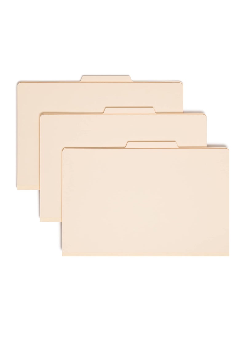 Smead Smead Classification File Folder, 2 Dividers, 2" Expansion, 2/5-Cut Tab, Legal Size, Manila, 10 per Box (19000)  - Image 2