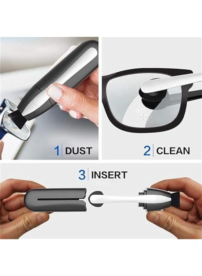 موكسو مظف ظارات م الميكاكوز، أداة تظيف زجاج الظارات، مجموعة تظيف عدسات الظارات  تقية مايكاير كروية فعالة ومتية، تظيف الظارات  500 استخدام، عوة م 3 قطع - Image 5