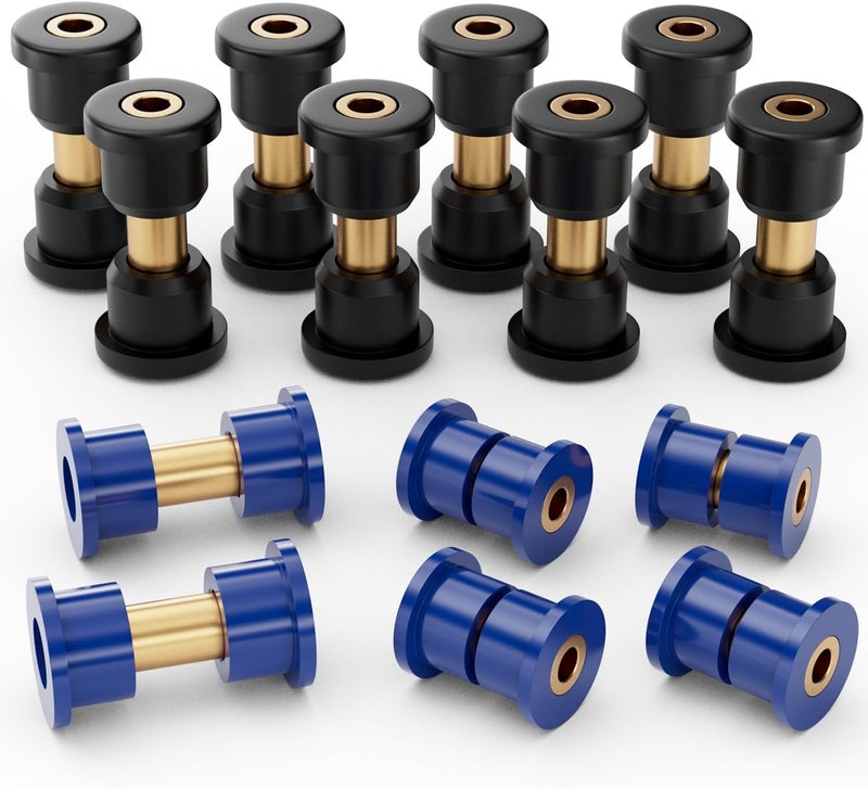 Panglong Polyurethane Bushings and Sleeves Kit for Club Car DS (1992-Up) - Front Lower Spring, Rear Leaf Spring, Upper A Arm Suspension - Image 1