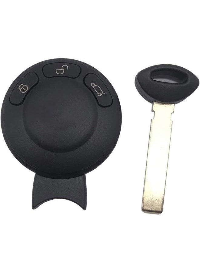 Arruweer 3 Buttons Key Fob Shell Case Fit for BMW Mini Cooper 2007-2014 Keyless Entry Remote Control Car Key Fob Cover Housing (1) - Image 2