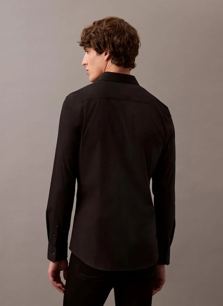 كالفن كلاين Slim Stretch Long Sleeve Shirt