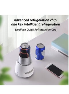 Beverage Mug Cooling Cup Cooler Portable Mini Refrigerator ‑2℃‑5℃ Quick Cooling Cup Drink Chiller Beverage Cooler with Aluminum Mug for Water Milk Wine, Cola, Beer, Cans Beverage Travel - pzsku/ZFFB52B24E5EE25697282Z/45/_/1720778713/5ed5da3f-479a-45ba-9e79-69133537390b