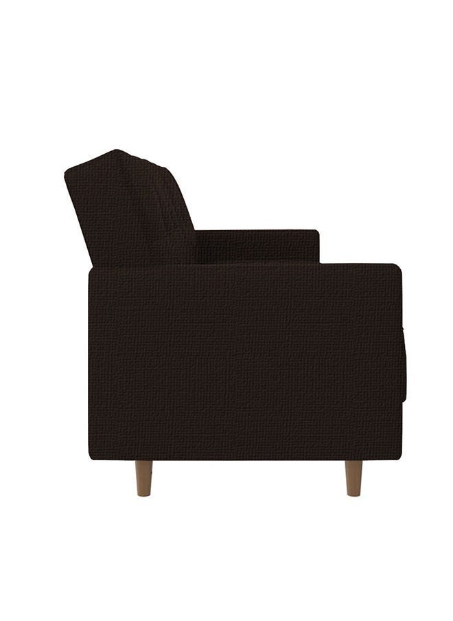 Soufa Dibaj Odessa | 2-Seater Sofa Upholstered In Linen 193x85x86 cm - Dark Brown - Image 5