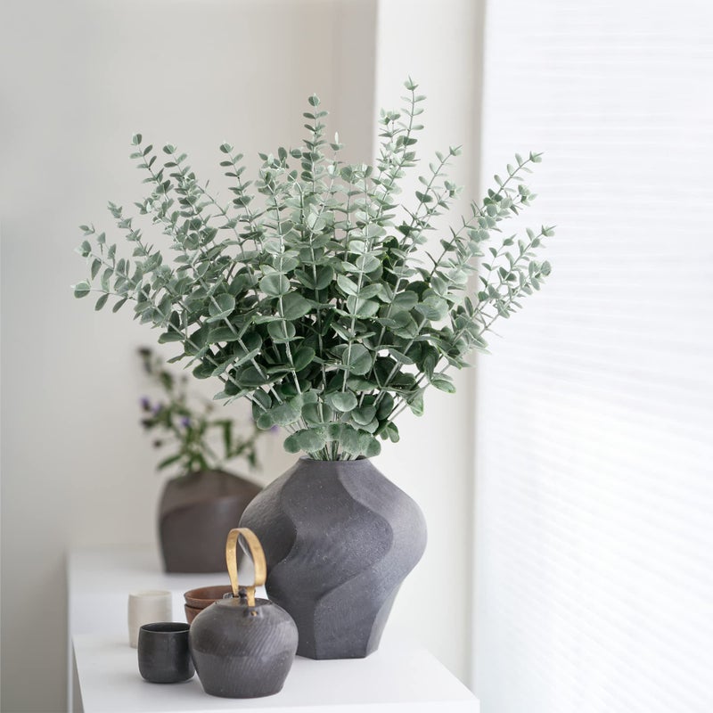 Sggvecsy 36pcs Eucalyptus Stems Decor Artificial Eucalyptus Leaves Faux Eucalyptus Stems Real Touch Fake Greenery Branches for Wedding Flower Bouquet Centerpiece Home Office Decoration - Image 2