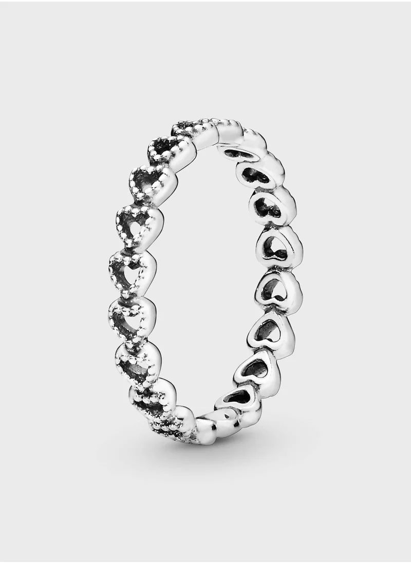 PANDORA Band Of Hearts Ring