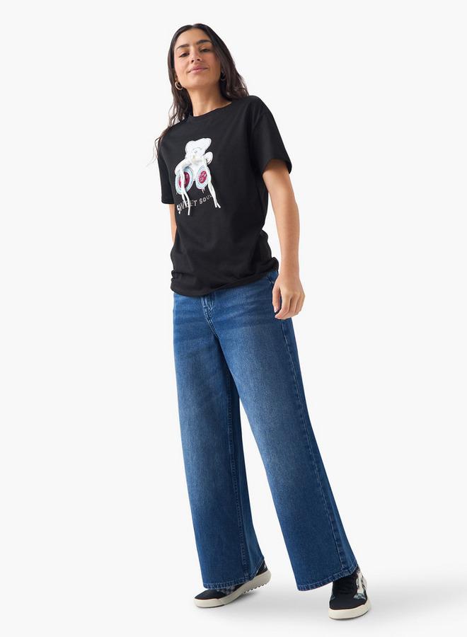 تواكستريمز تيشيرت بأكمام قصيرة مزين بدب - Image 2