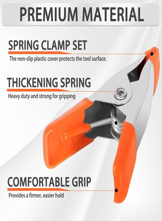 GURADESIGN 40-Piece Small Spring Clamp, 2 inch, 3/4"-inch Jaw opening Spring Metal Spring Clamps - Image 3
