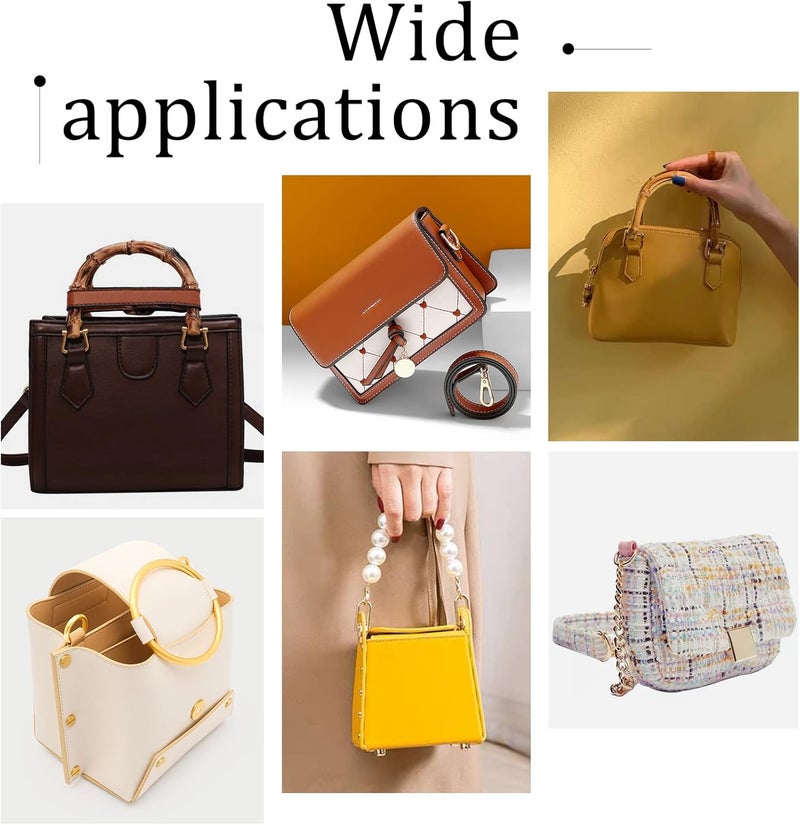 klarako 12pcs D-Rings Horseshoe Shape D Ring for Purse Belts, 0.4inch Screw in Shackle D Ring U Shape D Ring with Closing Screw Key Holder for DIY Leather Craft Purse Keychain Accessories, 3 Colors - Image 4