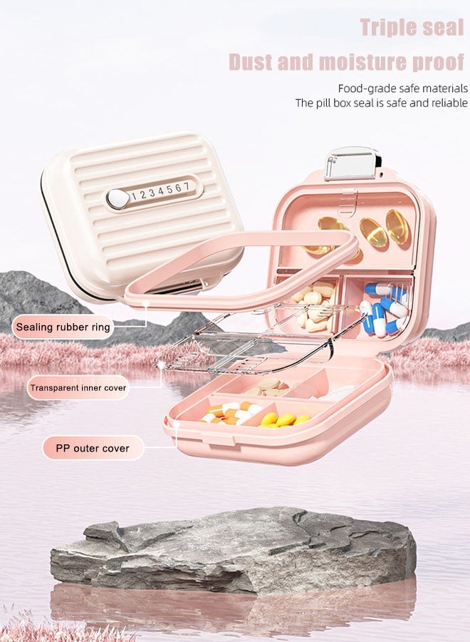 Super ZYouth Travel Weekly Pill Organizer, One-Side Open Pill Box, 7 Day Pill Box, for Vitamins, Medication, Supplements, Fish Oils, Necklaces, Rings(White) - Image 3