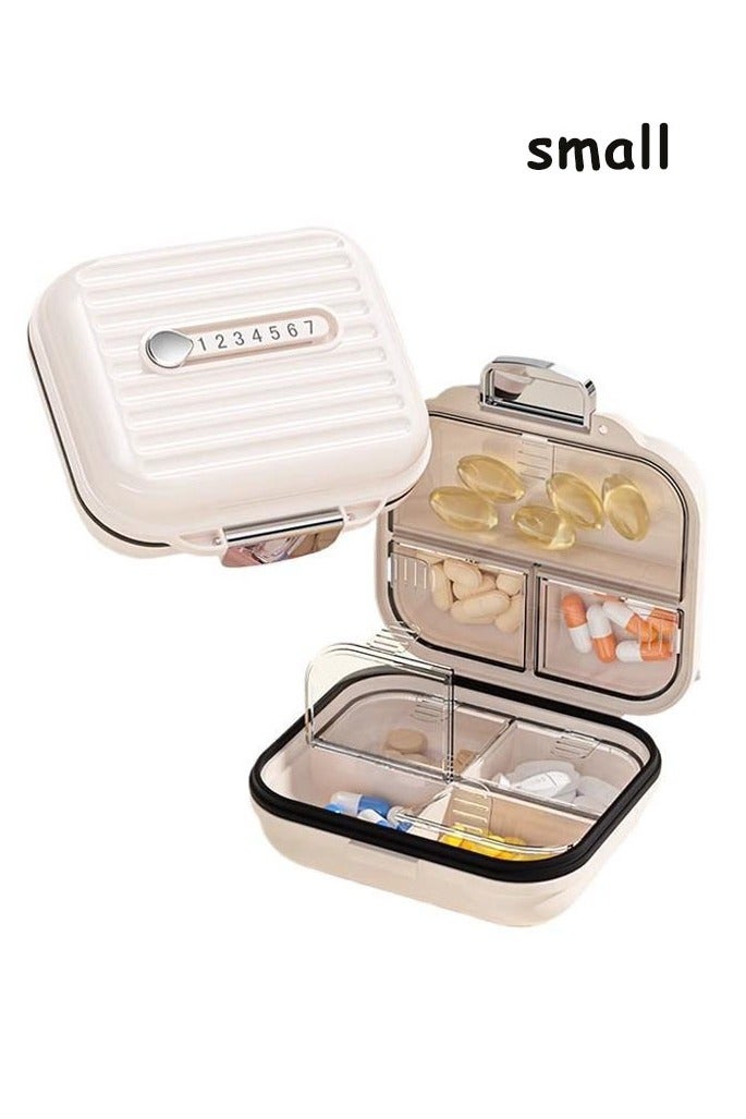 Super ZYouth Travel Weekly Pill Organizer, One-Side Open Pill Box, 7 Day Pill Box, for Vitamins, Medication, Supplements, Fish Oils, Necklaces, Rings(White) - Image 1