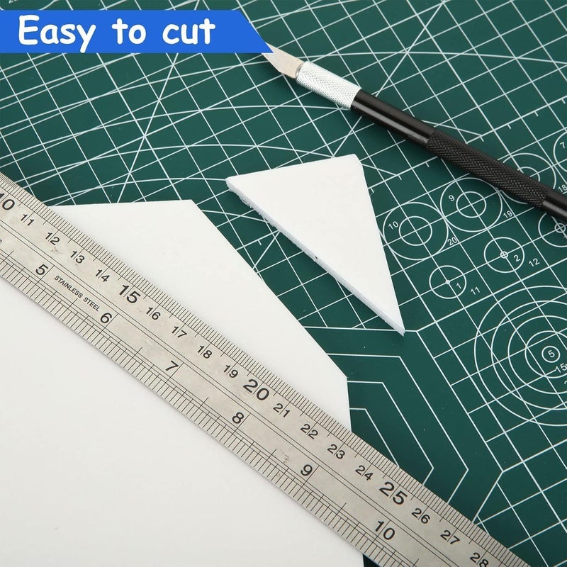 ARS (4 Pcs) A3 White Foam Board (29.7×42 cm) | 5mm Thick | Polystyrene Foam Board | Core Backing Boards | for Model Making | Mounting Photos | Presentations | Arts Crafts Projects - Image 3