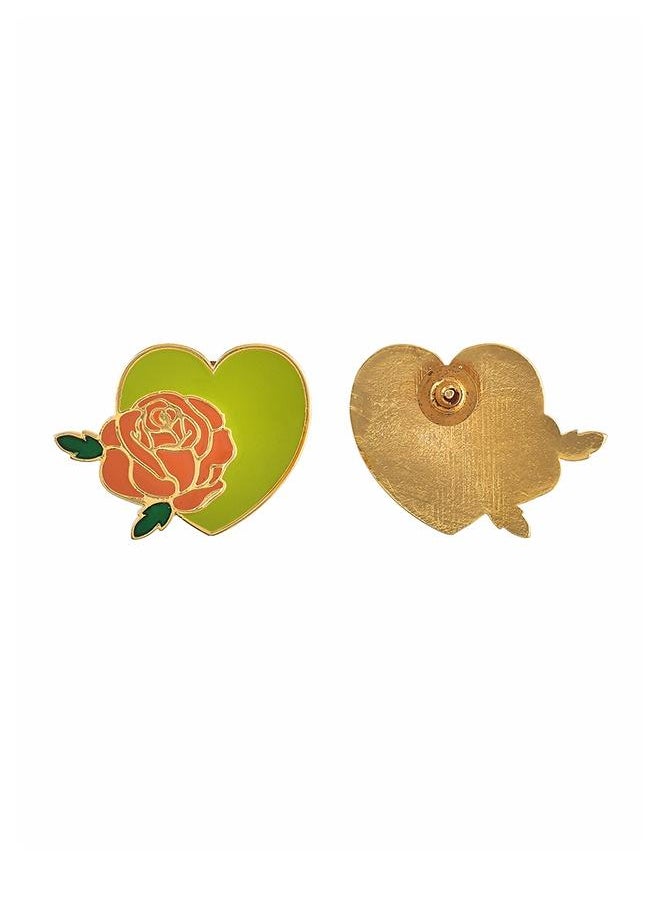 VOYLLA Valentine's Day Rose Heart Stud  - Image 4