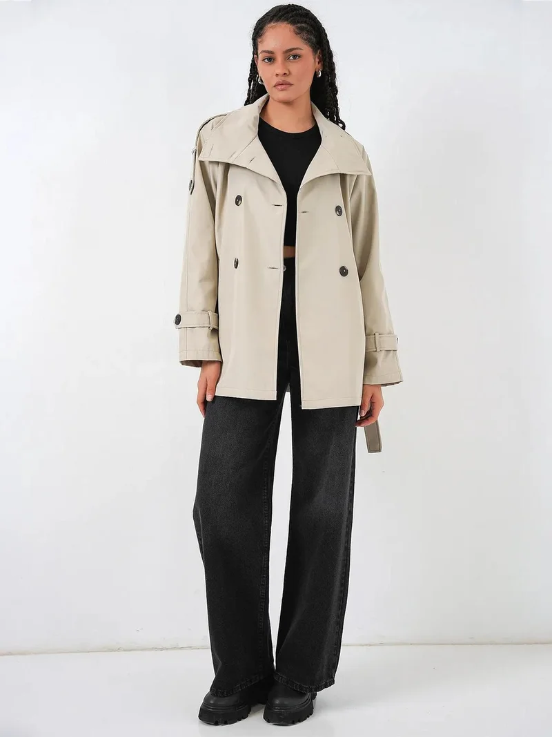 BIG DART BDART Regular Fit Trench Coat with Jacket Collar