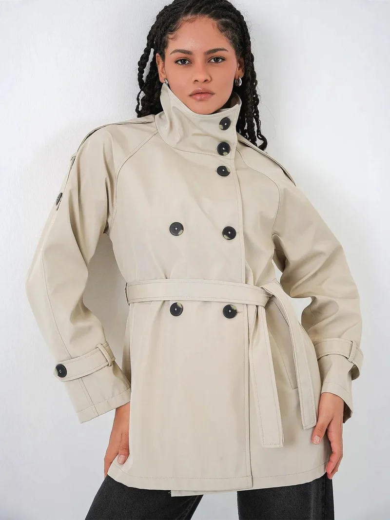 BIG DART BDART Regular Fit Trench Coat with Jacket Collar