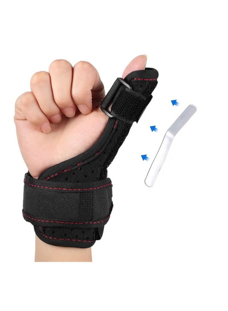 Thumb Splint Support Brace with Wrist Strap, Pain Relief from Arthritis, Sprains, Strains - Image 1