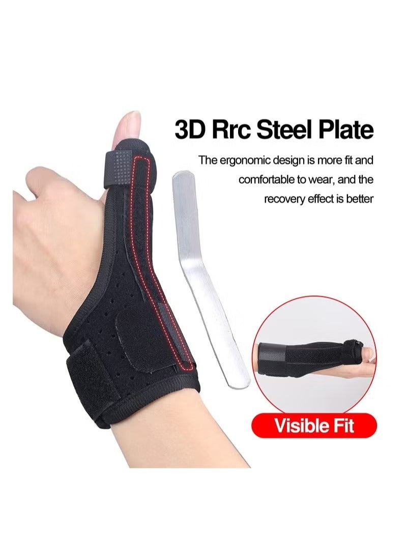 Thumb Splint Support Brace with Wrist Strap, Pain Relief from Arthritis, Sprains, Strains - Image 2