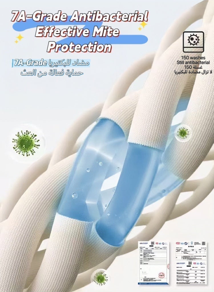 Beibi جوارب أطفال 100% قطن درجة A مضادة للبكتيريا والعث مجموعة 4 أزواج في هدية، جوارب متوسطة الطول لا تضغط ولا تنزلق للمواليد خريف وشتاء - Image 5