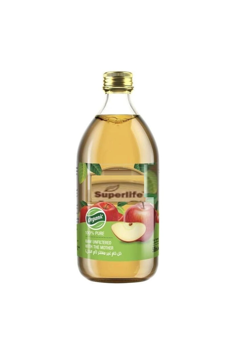 Organic Apple Cider Vinegar  100% Pure  Organic  Raw Unfiltered Source  Acidity Is 5% | Wholesome Way To Add Flavor To Your Meal  500 Ml