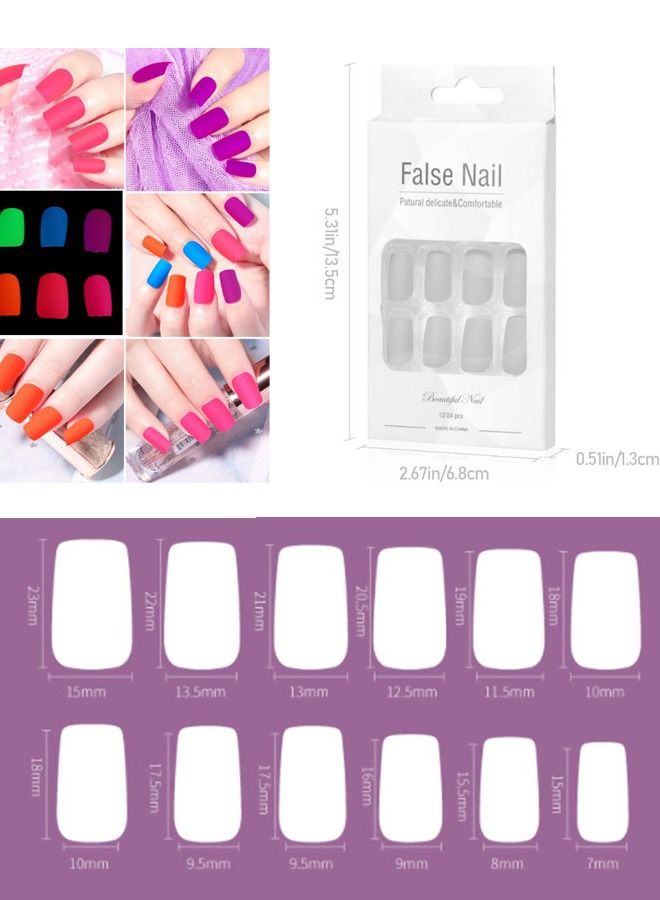 5esha 24-Pieces False Nails Sticker - Image 2