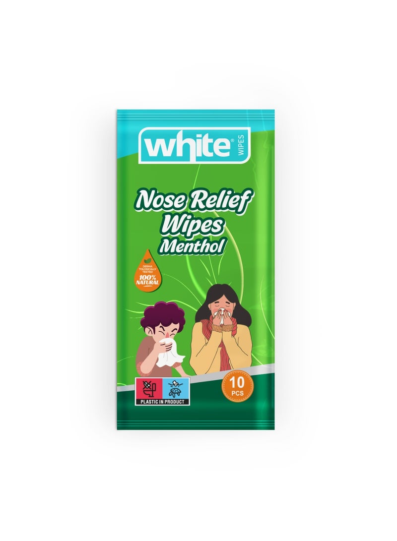White pocket Wipes Menthol 10t