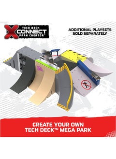 Tech Deck Tech Deck, Power Flippin, X-Connect Park Creator, Customisable and Buildable Ramp Set with Exclusive Fingerboard, Kids Toys for Boys and Girls Ages 6 and up  - Image 4