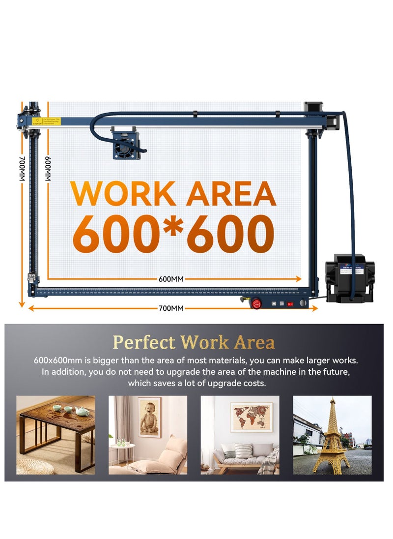 SCULPFUN SCULPFUN S30 Ultra 33W Laser Engraving Machine 600x600mm Engraving Area Automatic Air Assist Replaceable Lens include M8 Main Board，Laser Engraver Cutter Machine For Acrylic Wood  - Image 3