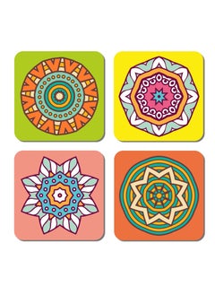 Paper Plane Design PAPER PLANE DESIGN Handmade Wooden Coaster for Home Kitchen, Office Desk (4 x 4 Inch) - Set of 4 (Design -6)  - Image 1