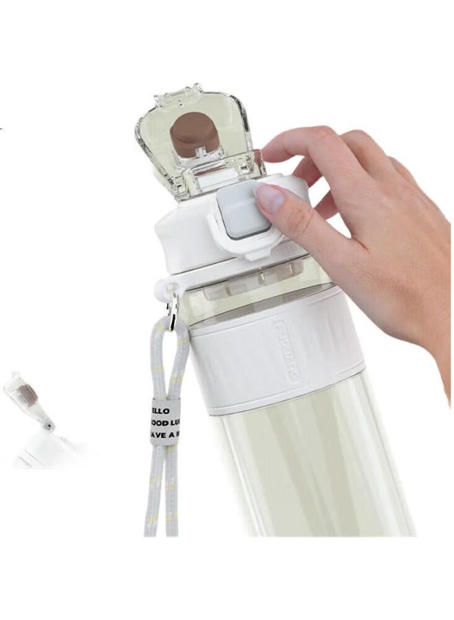 Tomimitsu Fuguang Plastic Water Bottle, Tritan Material, For Women, Summer Use, For Students, Portable Sports Water Bottle, Can Be Handheld, With Tea Strainer, Cup - Image 2