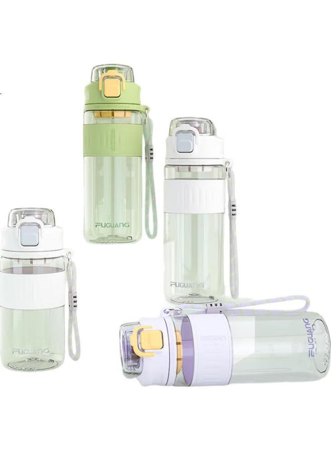 Tomimitsu Fuguang Plastic Water Bottle, Tritan Material, For Women, Summer Use, For Students, Portable Sports Water Bottle, Can Be Handheld, With Tea Strainer, Cup - Image 3