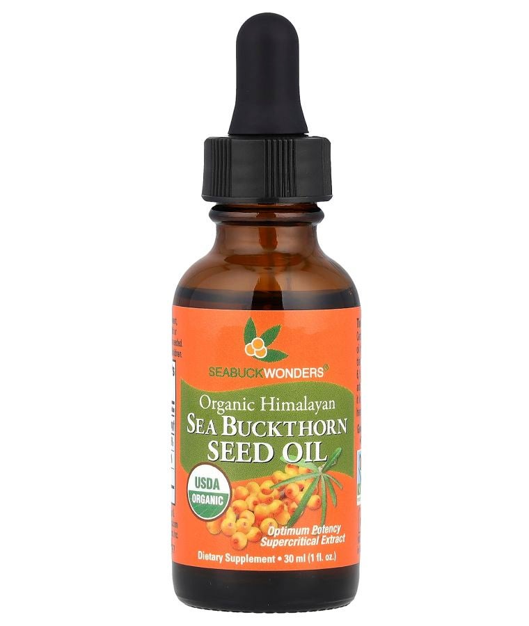 Organic Himalayan Sea Buckthorn Seed Oil 1 fl oz (30 ml)