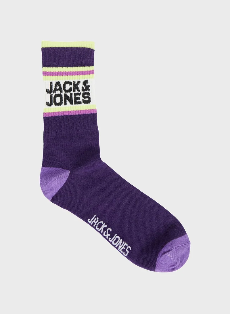 Jack & Jones Junior Youth 5 Pack Assorted Socks