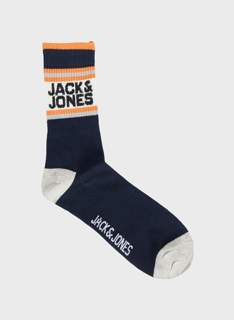 Jack & Jones Junior Youth 5 Pack Assorted Socks