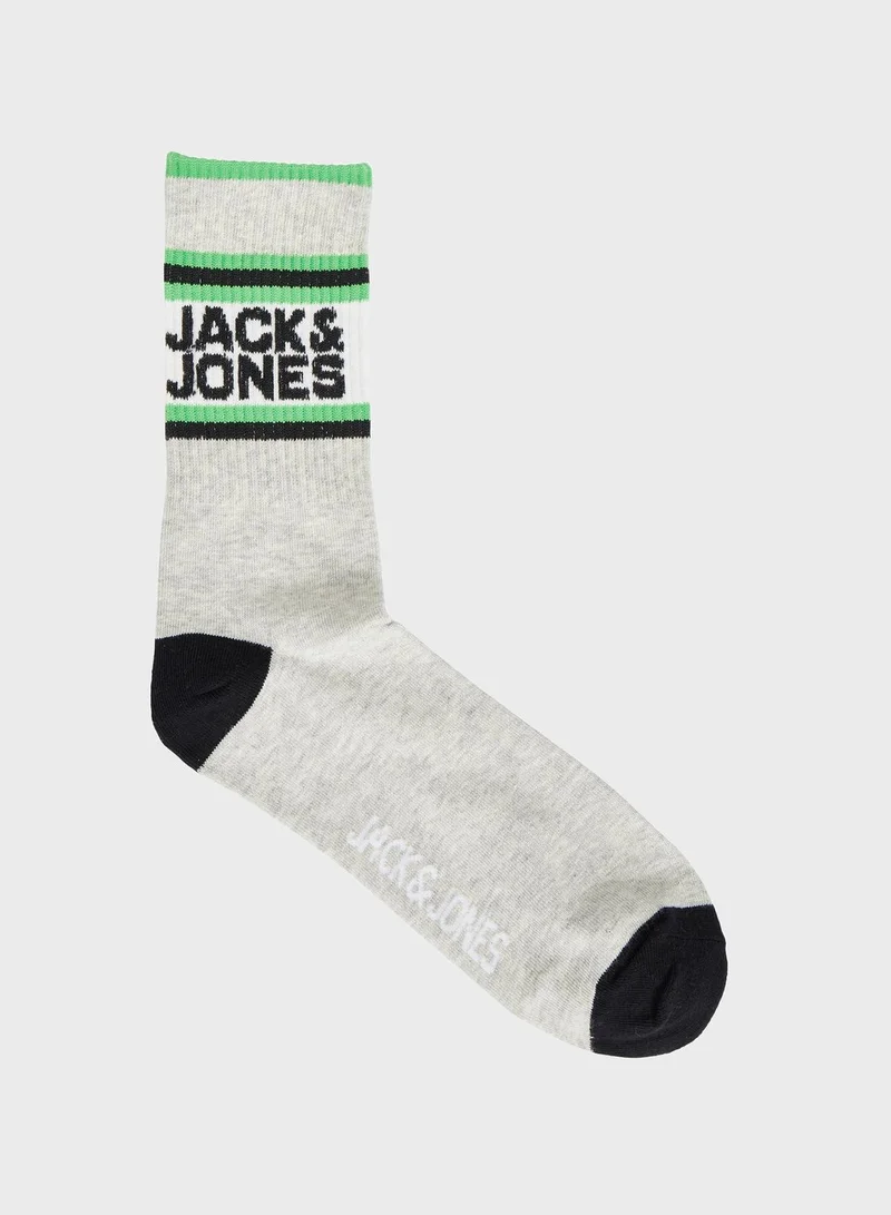 Jack & Jones Junior Youth 5 Pack Assorted Socks