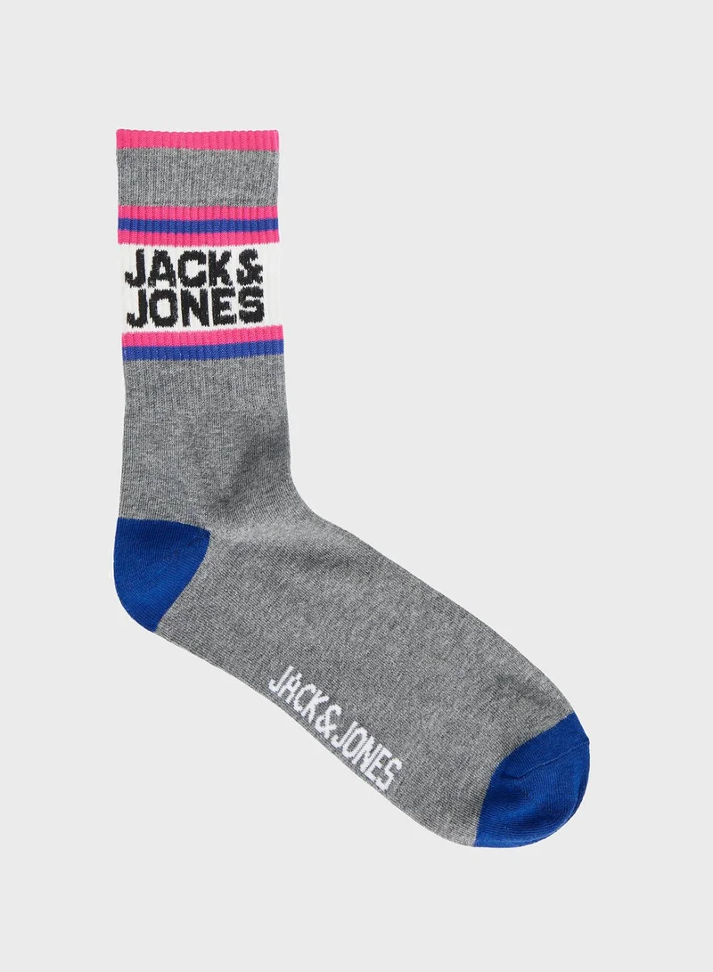 Jack & Jones Junior Youth 5 Pack Assorted Socks