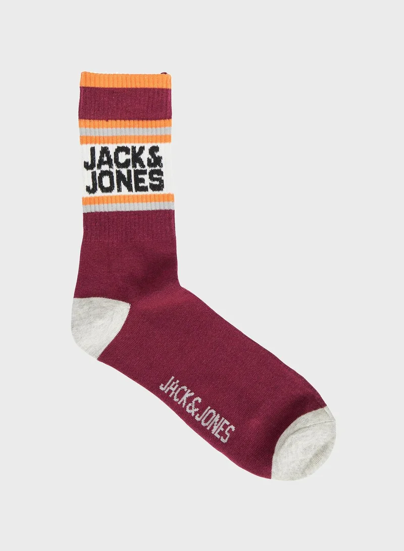 Jack & Jones Junior Youth 5 Pack Assorted Socks