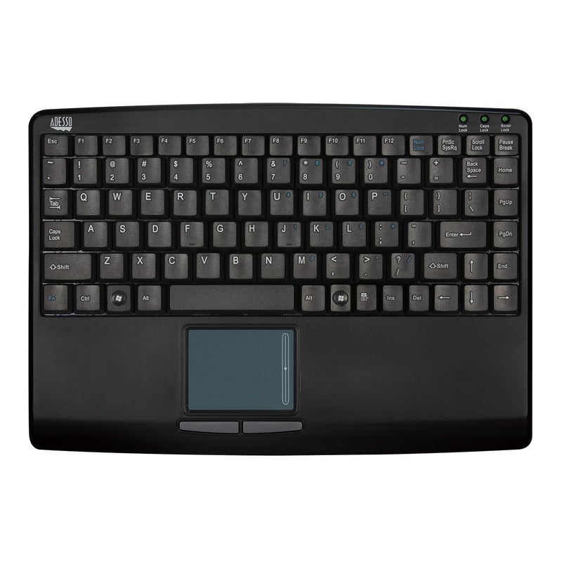 ADESSO AKB410UB SlimTouch Mini USB Keyboard with Builtin Touchpad