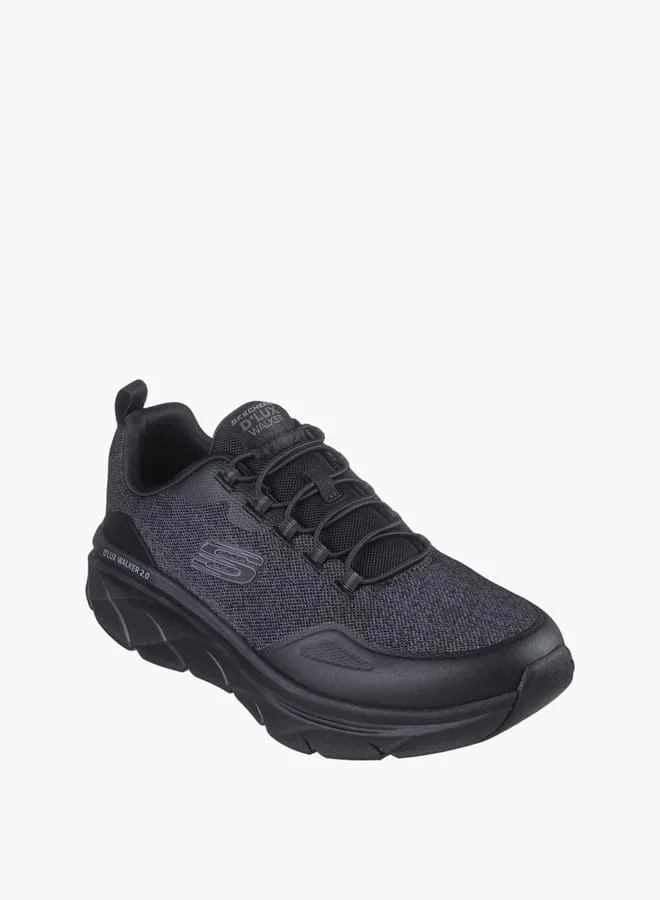 SKECHERS Men's Panelled Sports Shoes with Lace-Up Closure - D LUX WALKER 2.0