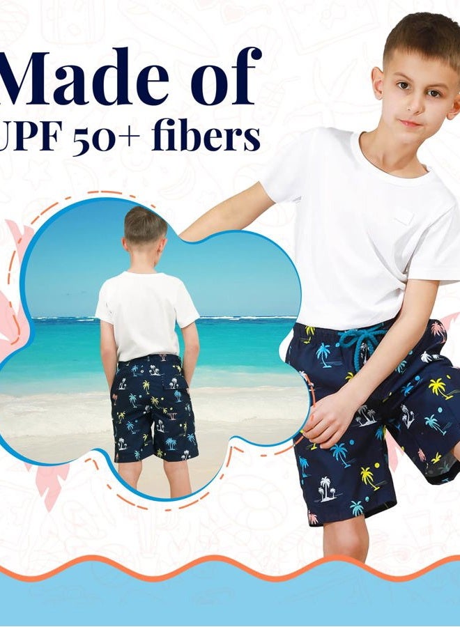 KAILUA SURF شورت سباحة للأولاد سريع الجفاف مع بطانة شبكية، مقاسات 2T-18/20، E5، 10-12 سنة - Image 5