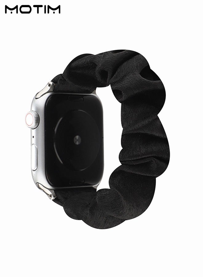 Motim Compatible with Apple Watch Band, Elastic Scrunchy Replacement Strap for iWatch Bands 38mm 40mm 41mm, Stretchy Solo Loop Bands Women Bracelet Strap for iWatch Series 10/9/8/7/6/5/4/3/2/1/SE  - Image 2