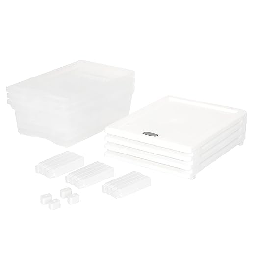 Cutting Edge Essentials Multipurpose Modular 3 Layer Plastic Drawer Storage Organizer Chest for HomeKitchenOfficeSchoolBeauty SalonHospitals Transparent Small - Image 3