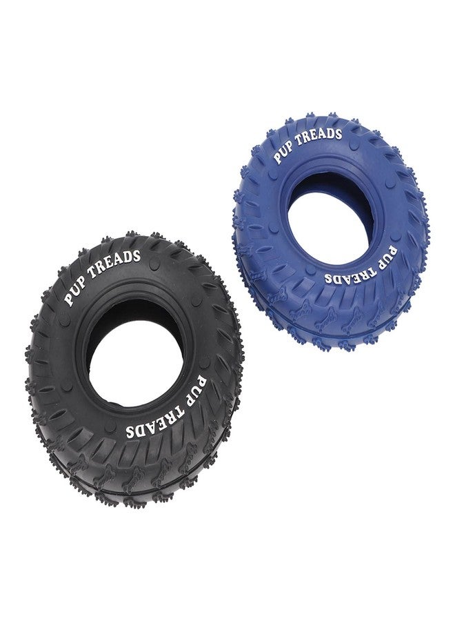 Denash Rubber Tire Chew Toys for Dogs, Interesting 2 Pack Practical Rubber Chew Tire for Dogs, Great Toughness, for Medium and Large Dogs in The Garden - Image 2